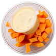 Carrot with hummus